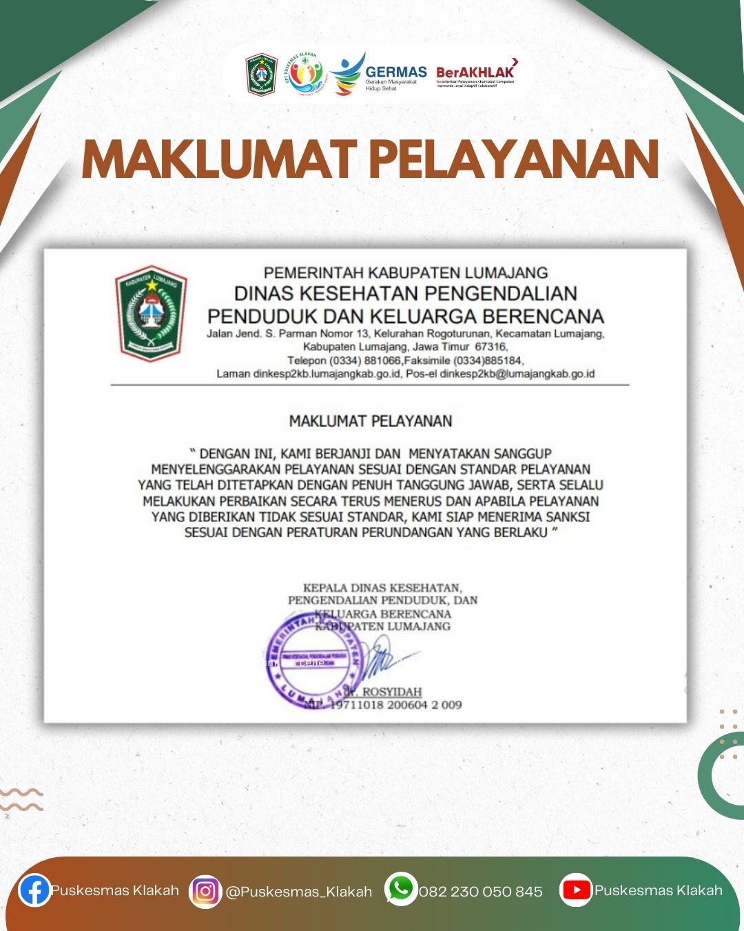 MAKLUMAT PELAYANAN